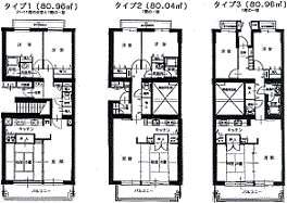 朝陽団地D棟間取図