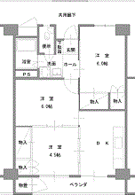 JK5砥川A棟間取図