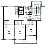 JK6宮沖3DK間取図