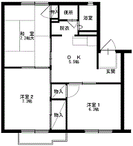 JK8たつみ原間取図